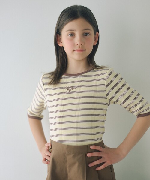 MILLER(ミラー)の「【別注】<Robert P. Miller>5分袖 Tシャツ / キッズ 140cm-150cm(Tシャツ/カットソー・キッズ・レッド/コバルトブルー/イエロー・140cm/150cm)」の2枚目の写真