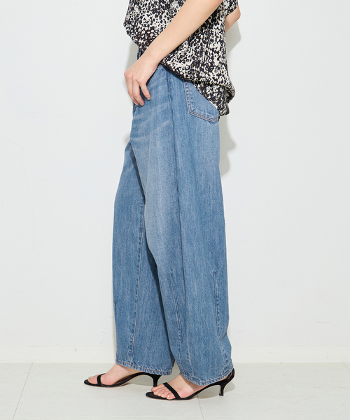 journal standard L'essage(ジャーナルスタンダードレサージュ)の「8ozデニムバルーンパンツ(デニムパンツ・レディース・ネイビー/ブルー・36/38)」の11枚目の写真