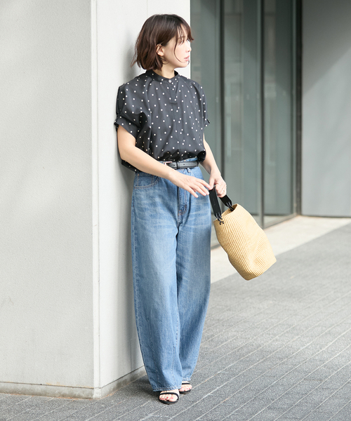 journal standard L'essage(ジャーナルスタンダードレサージュ)の「8ozデニムバルーンパンツ(デニムパンツ・レディース・ネイビー/ブルー・36/38)」の12枚目の写真