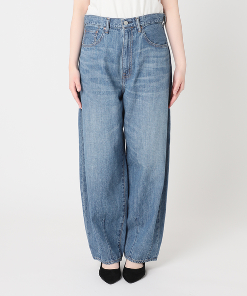 journal standard L'essage(ジャーナルスタンダードレサージュ)の「8ozデニムバルーンパンツ(デニムパンツ・レディース・ネイビー/ブルー・36/38)」の15枚目の写真