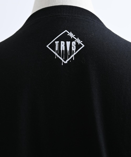 TRAVAS TOKYO（トラバス トウキョウ）の「『TRAVAS TOKYO/トラバス トーキョー』チェックレイヤードくまプリントTシャツ（Tシャツ/カットソー・レディース・ホワイト/ブラック・FREE）」の15枚目の写真