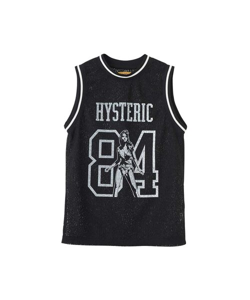 HYSTERIC GLAMOUR（ヒステリックグラマー）の「MAIDEN LOGO柄 チュールジャカードタンクトップ（シャツ/ブラウス・レディース・ブラック系その他/グリーン系その他・FREE）」の2枚目の写真