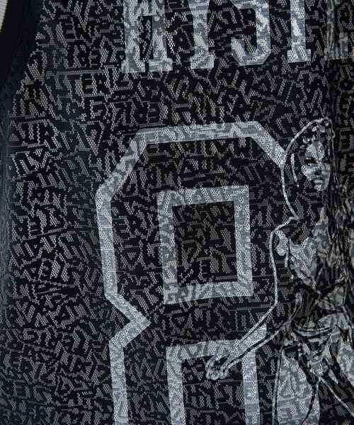 HYSTERIC GLAMOUR（ヒステリックグラマー）の「MAIDEN LOGO柄 チュールジャカードタンクトップ（シャツ/ブラウス・レディース・ブラック系その他/グリーン系その他・FREE）」の5枚目の写真