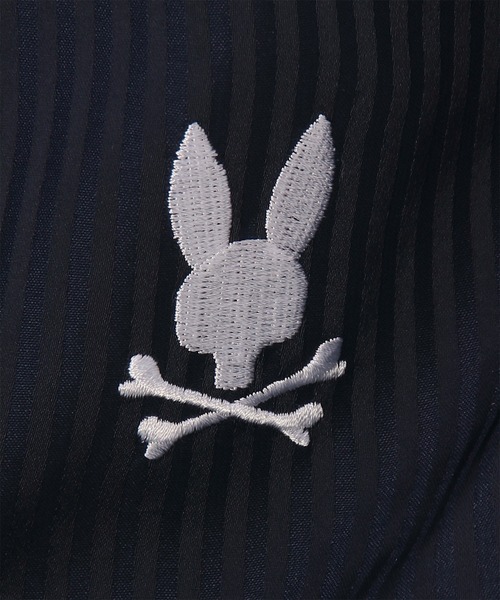 Psycho Bunny（サイコバニー）の「[WOMEN]シースルーストライプ ドロップショルダーシャツワンピース（シャツ/ブラウス・レディース・ネイビー/ホワイト・FREE）」の14枚目の写真