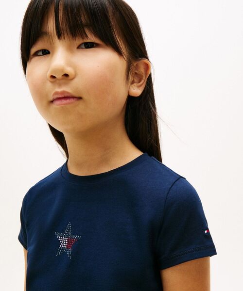 TOMMY HILFIGER(トミーヒルフィガー)の「GIRLS スターフラッグショートスリーブTシャツ(Tシャツ/カットソー・キッズ・レッド/マルチ・150cm/140cm/160cm/130cm)」の11枚目の写真