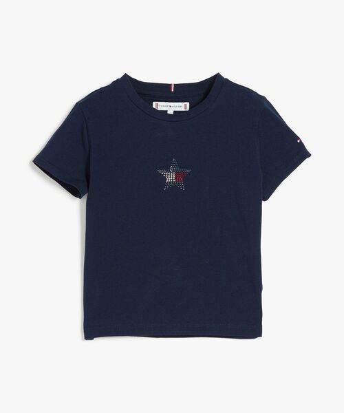 TOMMY HILFIGER(トミーヒルフィガー)の「GIRLS スターフラッグショートスリーブTシャツ(Tシャツ/カットソー・キッズ・レッド/マルチ・150cm/140cm/160cm/130cm)」の8枚目の写真