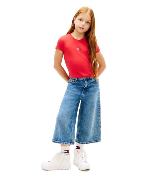 TOMMY HILFIGER(トミーヒルフィガー)の「GIRLS スターフラッグショートスリーブTシャツ(Tシャツ/カットソー・キッズ・レッド/マルチ・150cm/140cm/160cm/130cm)」の5枚目の写真