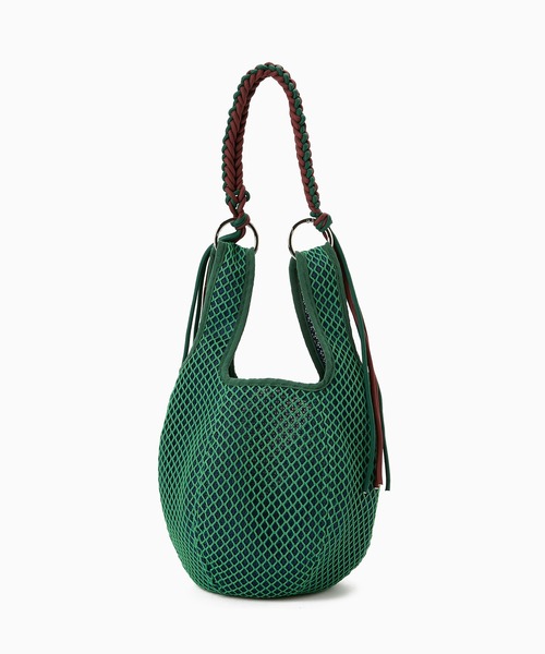 CONTROL FREAK / CTFK（コントロールフリーク）の「CONTROL FREAK(コントロールフリーク)メッシュボールバッグ（ハンドバッグ・レディース・ブラック/ホワイト/グリーン・FREE）」の7枚目の写真