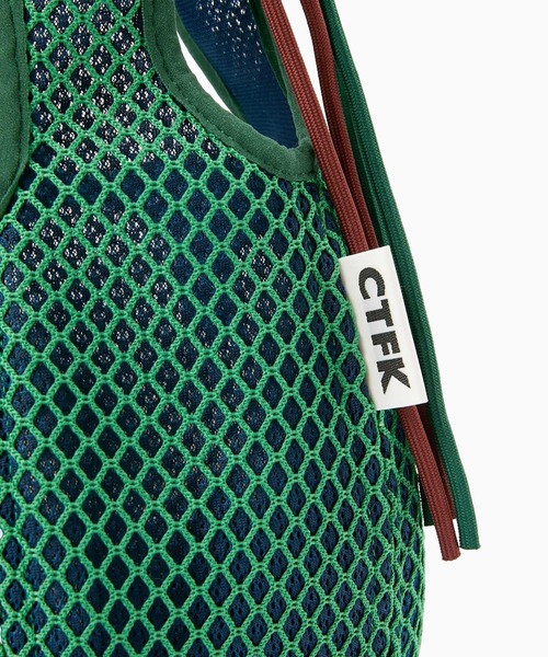 CONTROL FREAK / CTFK（コントロールフリーク）の「CONTROL FREAK(コントロールフリーク)メッシュボールバッグ（ハンドバッグ・レディース・ブラック/ホワイト/グリーン・FREE）」の6枚目の写真