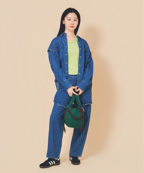 CONTROL FREAK / CTFK（コントロールフリーク）の「CONTROL FREAK(コントロールフリーク)メッシュボールバッグ（ハンドバッグ・レディース・ブラック/ホワイト/グリーン・FREE）」の17枚目の写真