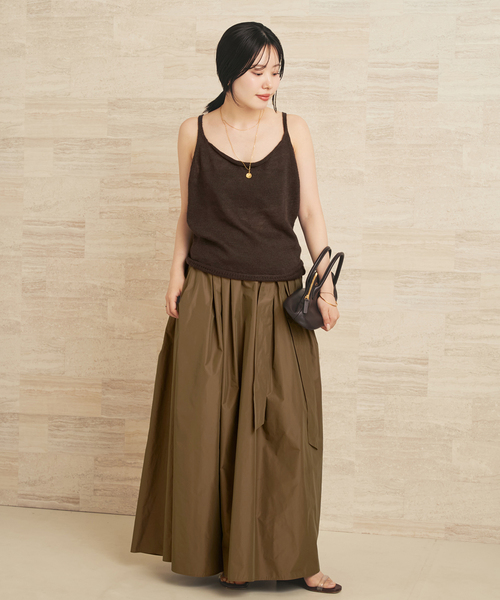 plage(プラージュ)の「Dressy Long スカート(スカート・レディース・ブラウン/ブラック・38/36)」の4枚目の写真