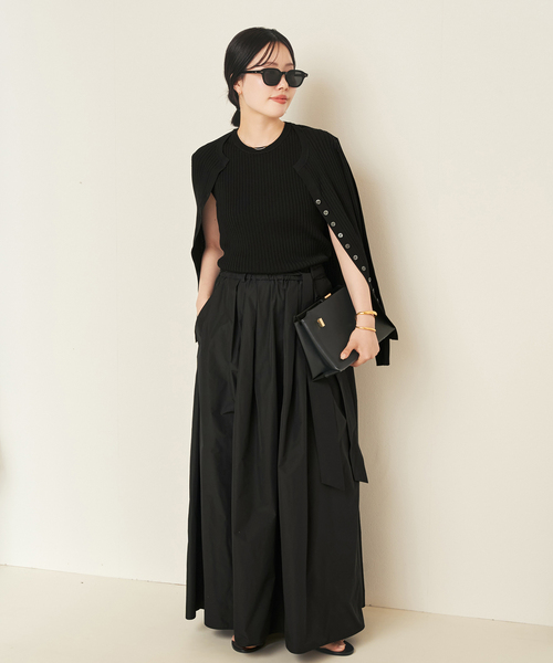 plage(プラージュ)の「Dressy Long スカート(スカート・レディース・ブラウン/ブラック・38/36)」の5枚目の写真