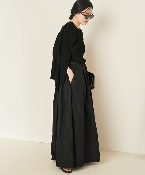 plage(プラージュ)の「Dressy Long スカート(スカート・レディース・ブラウン/ブラック・38/36)」の6枚目の写真