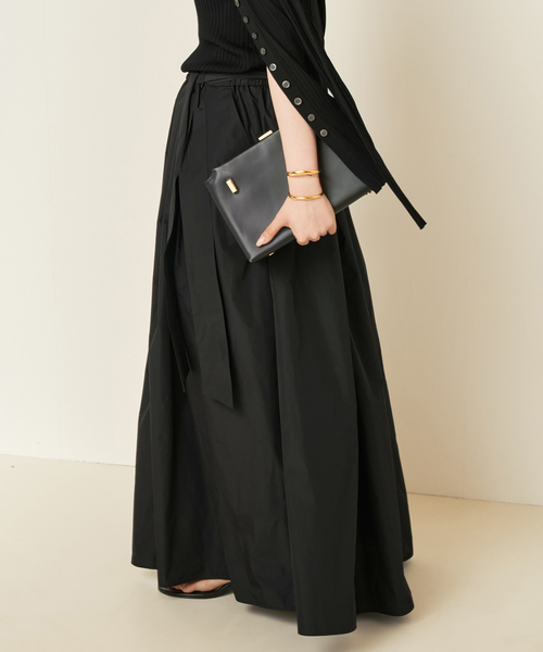 plage(プラージュ)の「Dressy Long スカート(スカート・レディース・ブラウン/ブラック・38/36)」の11枚目の写真