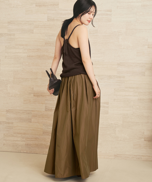 plage(プラージュ)の「Dressy Long スカート(スカート・レディース・ブラウン/ブラック・38/36)」の14枚目の写真