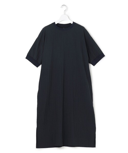 J.PRESS YORK STREET(ジェイプレスヨークストリート)の「【WOMEN】ニットコンビ ワンピース(ワンピース・レディース・グレー系/ネイビー系・F)」の2枚目の写真