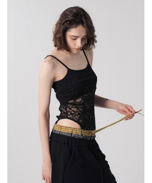 ELCHELE(エルチェレ)の「LACE CAMI BODYSUIT(キャミソール・レディース・ブラック/ベージュ/オフホワイト・38/36)」の20枚目の写真