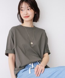 Dessin（デッサン）の「【UVカット/接触冷感】プレーティングTシャツ（Tシャツ/カットソー）」