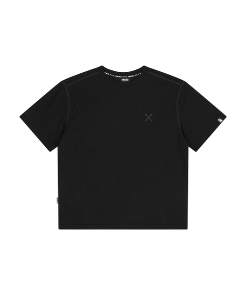 JAMIE WEST(ジェイミーウエスト)の「ゴードンワッフルウェビングポイントレギュラーTシャツ(ブラック)(Tシャツ/カットソー・レディース・その他・MEDIUM/LARGE/X-LARGE)」の5枚目の写真