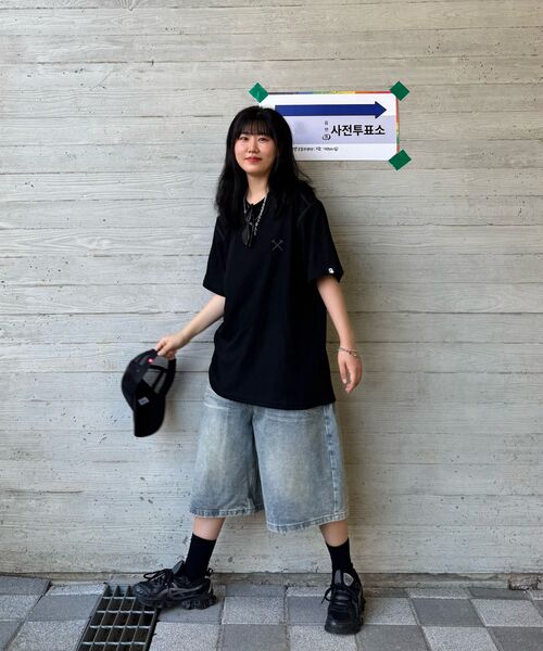 JAMIE WEST(ジェイミーウエスト)の「ゴードンワッフルウェビングポイントレギュラーTシャツ(ブラック)(Tシャツ/カットソー・レディース・その他・MEDIUM/LARGE/X-LARGE)」の11枚目の写真