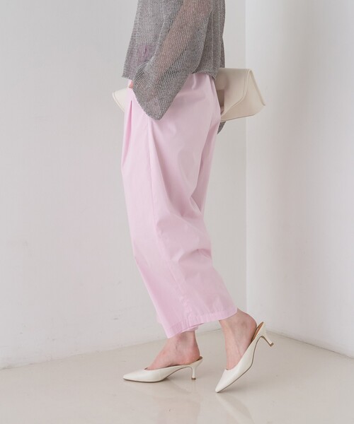Rouge vif（ルージュヴィフ）の「【ロングセラー】【2026SS新色登場】イージーワイドパンツ/ウエストゴム/クロップド丈（その他パンツ・レディース・ピンク/オフホワイト/ネイビー・40/38/36）」の13枚目の写真