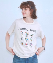 Zooodle（ズードル）の「Animal sports graphic T-shirt - アニマルスポーツグラフィックTシャツ -（Tシャツ/カットソー）」