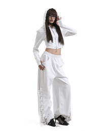 tie me up sweatpants White