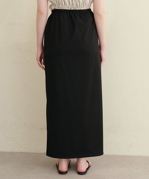 natural couture(ナチュラルクチュール)の「【水着】スリット付きロングスカート(水着・レディース・オフホワイト/ブラック/ブラウン・FREE)」の14枚目の写真