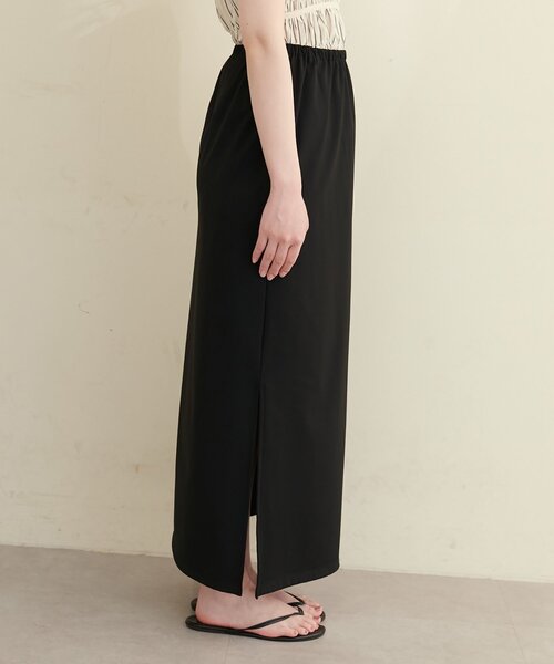 natural couture(ナチュラルクチュール)の「【水着】スリット付きロングスカート(水着・レディース・オフホワイト/ブラック/ブラウン・FREE)」の15枚目の写真