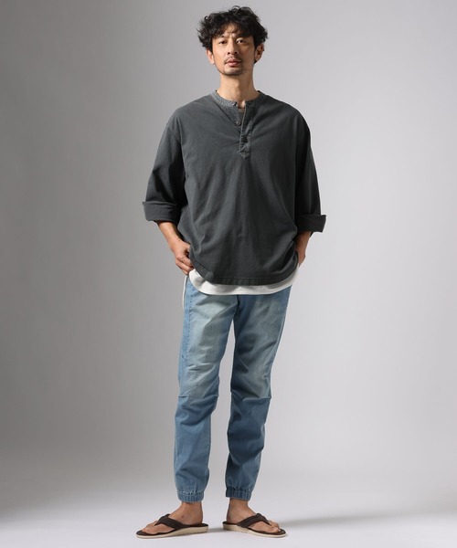 BAYFLOW(ベイフロー)の「【ストレッチ】ソフトデニムジョグパンツ(デニムパンツ・メンズ・スカイブルー/ライトブルー・MEDIUM/LARGE)」の19枚目の写真
