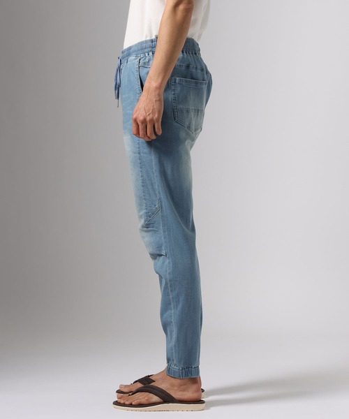 BAYFLOW(ベイフロー)の「【ストレッチ】ソフトデニムジョグパンツ(デニムパンツ・メンズ・スカイブルー/ライトブルー・MEDIUM/LARGE)」の14枚目の写真