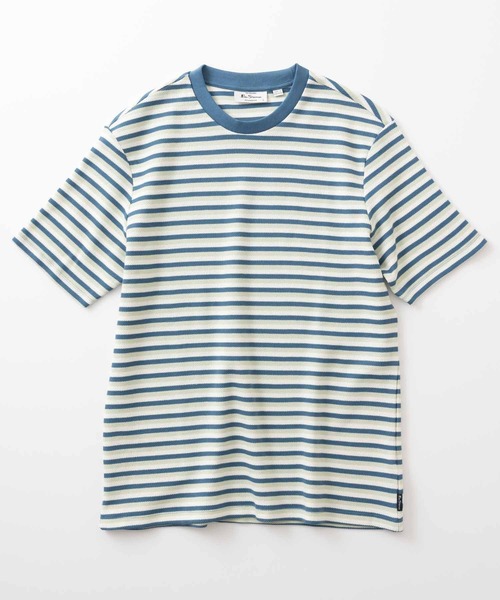 Ben Sherman(ベンシャーマン)の「ハニカムストライプTシャツ(Tシャツ/カットソー・メンズ・ブルー系・LARGE)」の5枚目の写真