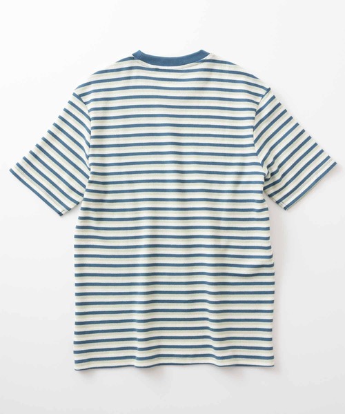 Ben Sherman(ベンシャーマン)の「ハニカムストライプTシャツ(Tシャツ/カットソー・メンズ・ブルー系・LARGE)」の7枚目の写真