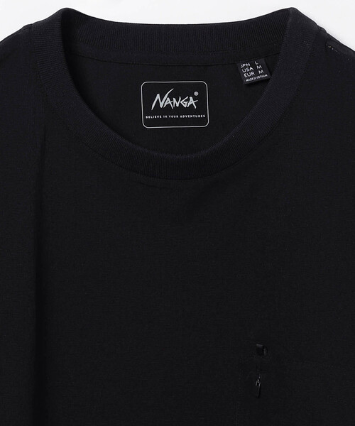 NANGA(ナンガ)の「NANGA/ナンガ DotAir COMFY TEE 吸汗速乾性 クルーネックTシャツ(Tシャツ/カットソー・メンズ・ブラック・SMALL/MEDIUM/LARGE/X-LARGE)」の3枚目の写真