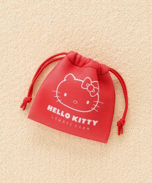 LOWRYS FARM（ローリーズファーム）の「【サンリオキャラクターズ】キンチャクポーチ 647247/GOODS（ポーチ・レディース・ブラック/レッド・FREE）」の2枚目の写真