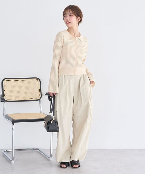 earth music&ecology(アースミュージックアンドエコロジー)の「ビットパーツ付きカーゴパンツ(その他パンツ・レディース・アイボリー/サックスブルー/その他6・FREE)」の12枚目の写真