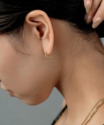 【ORLEAN】ボールデザイン ミニフープピアス