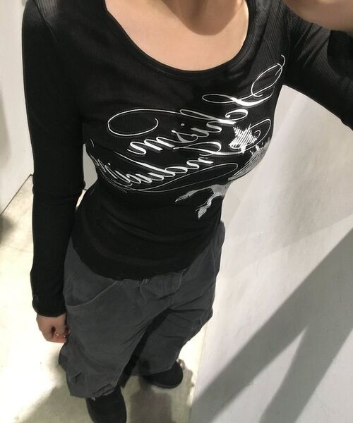 SCHISM INDUCING(スキズムインデューシング)の「HORSE FLARED SLEEVE TOP BLACK(Tシャツ/カットソー・レディース・その他・FREE)」の15枚目の写真