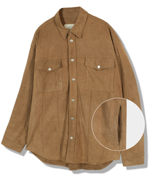 GUBIN（グビン）の「ヴィンテージスエードシャツ - ブラウン（シャツ/ブラウス）」