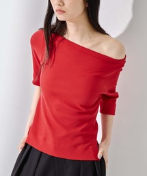 STUDIOUS | 【STUDIOUS/ステュディオス】Luxury Cotton Boat Neck Tee/ラグジュアリーコットンボートネックT(Tシャツ/カットソー)