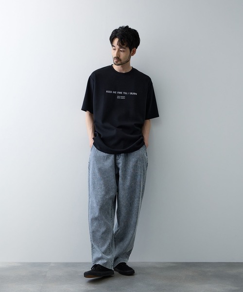 NAVY（ネイビー）の「【NAVY / ネイビー】ブリーズデニム  キャロットパンツ ワイドテーパード UV 接触冷感 軽量（デニムパンツ・メンズ・ライトブルー/ネイビー/ライトグレー・XL/L/M/S）」の11枚目の写真