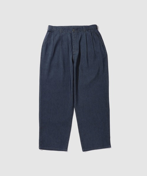 NAVY（ネイビー）の「【NAVY / ネイビー】ブリーズデニム  キャロットパンツ ワイドテーパード UV 接触冷感 軽量（デニムパンツ・メンズ・ライトブルー/ネイビー/ライトグレー・XL/L/M/S）」の12枚目の写真
