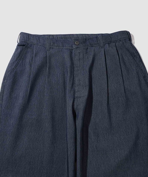 NAVY（ネイビー）の「【NAVY / ネイビー】ブリーズデニム  キャロットパンツ ワイドテーパード UV 接触冷感 軽量（デニムパンツ・メンズ・ライトブルー/ネイビー/ライトグレー・XL/L/M/S）」の16枚目の写真