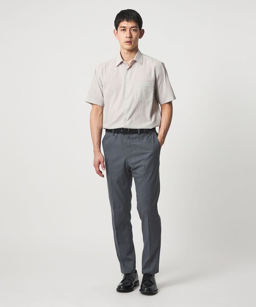 UNITED ARROWS（ユナイテッドアローズ）の「ショートスリーブ レギュラーカーラーシャツ UA COZY ヨコストレッチ 撥水（シャツ/ブラウス・メンズ・ホワイト/ライトグレー/ネイビー・S/M/XL/L）」の9枚目の写真