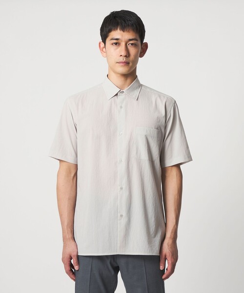 UNITED ARROWS（ユナイテッドアローズ）の「ショートスリーブ レギュラーカーラーシャツ UA COZY ヨコストレッチ 撥水（シャツ/ブラウス・メンズ・ホワイト/ライトグレー/ネイビー・S/M/XL/L）」の10枚目の写真