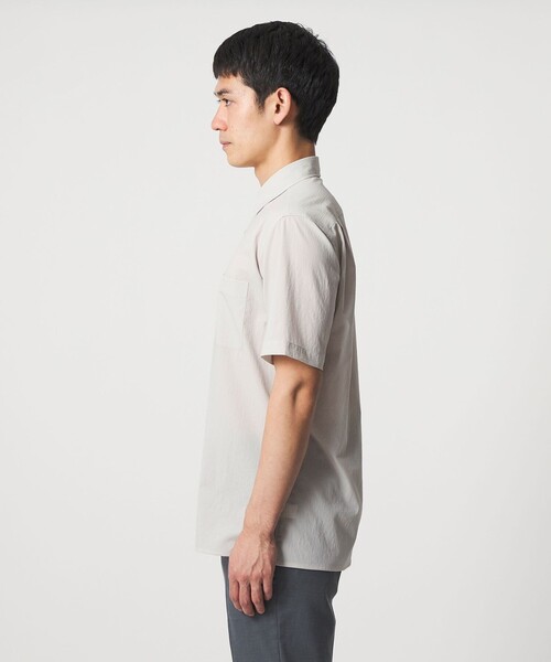 UNITED ARROWS（ユナイテッドアローズ）の「ショートスリーブ レギュラーカーラーシャツ UA COZY ヨコストレッチ 撥水（シャツ/ブラウス・メンズ・ホワイト/ライトグレー/ネイビー・S/M/XL/L）」の11枚目の写真