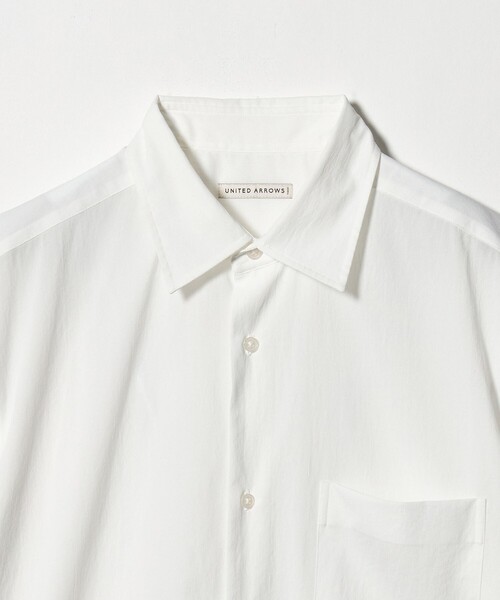 UNITED ARROWS（ユナイテッドアローズ）の「ショートスリーブ レギュラーカーラーシャツ UA COZY ヨコストレッチ 撥水（シャツ/ブラウス・メンズ・ホワイト/ライトグレー/ネイビー・S/M/XL/L）」の22枚目の写真