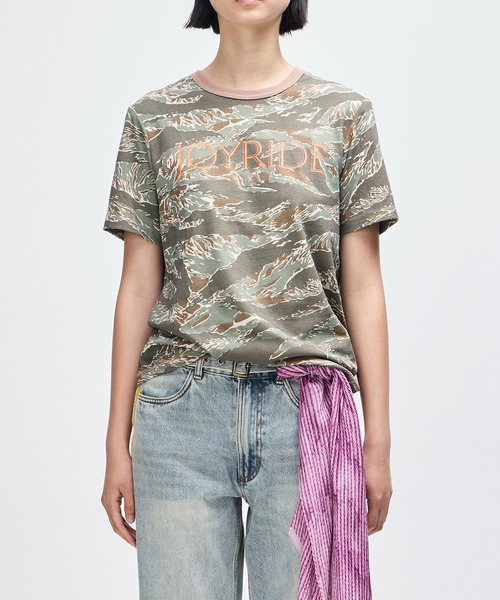 DEUS EX MACHINA(デウスエクスマキナ)の「JOYRIDE RINGER TEE(Tシャツ/カットソー・メンズ・グリーン系カモフラージュ・M/L)」の6枚目の写真