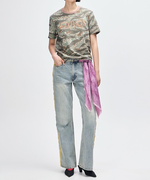 DEUS EX MACHINA(デウスエクスマキナ)の「JOYRIDE RINGER TEE(Tシャツ/カットソー・メンズ・グリーン系カモフラージュ・M/L)」の8枚目の写真
