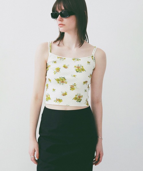 CLANE(クラネ)の「MANY WAY FLOWER CAMI TOPS(キャミソール・レディース・レッド/イエロー・2/1)」の18枚目の写真